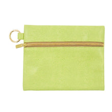 Load image into Gallery viewer, Front view of Green Lizard Kansas Pouch

