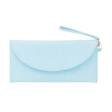 Load image into Gallery viewer, Front view of our Turquoise Lizard Foldover Clutch
