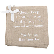 Load image into Gallery viewer, &quot;Special Occasions&quot; Linen Cocktail Napkins
