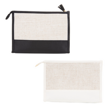 Load image into Gallery viewer, Linen Cosmetic Pouch
