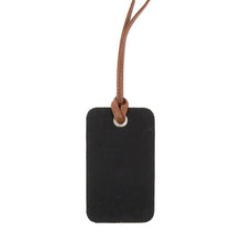 Load image into Gallery viewer, Front view of our Black Men Luggage Tag
