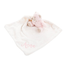 Load image into Gallery viewer, Monogrammed Pink Bear Plush Minky
