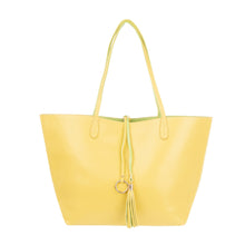 Load image into Gallery viewer, Front view of our Yellow Spring Catalina Reversible Handbag
