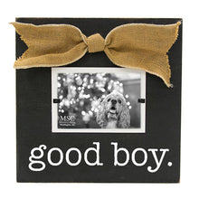 Load image into Gallery viewer, Front view of our &quot;Good Boy&quot; Square Box Frame
