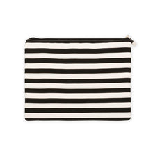 Load image into Gallery viewer, Black stripe family beach pouch
