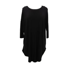 Load image into Gallery viewer, Front view of our Black Slouch Tunic

