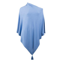 Load image into Gallery viewer, Periwinkle Spring Tassel Poncho
