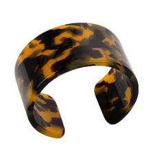 Load image into Gallery viewer, Top view of our Chunky Tortoise Cuff Bracelet
