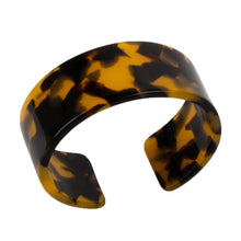 Load image into Gallery viewer, Top view of our Medium Tortoise Cuff Bracelet
