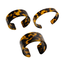 Load image into Gallery viewer, Top view of our Tortoise Cuff Bracelets
