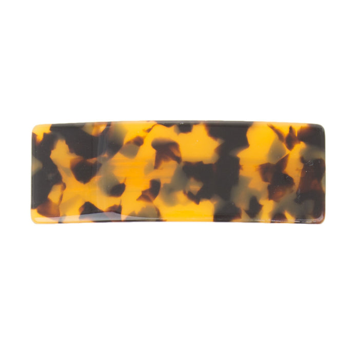 Front view of our Chunky Tortoise Hair Barrette