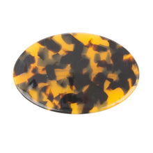 Load image into Gallery viewer, Front view of our Oval Tortoise Hair Barrette
