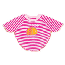 Load image into Gallery viewer, Front view of our Pink Ladybug Toddler Poncho

