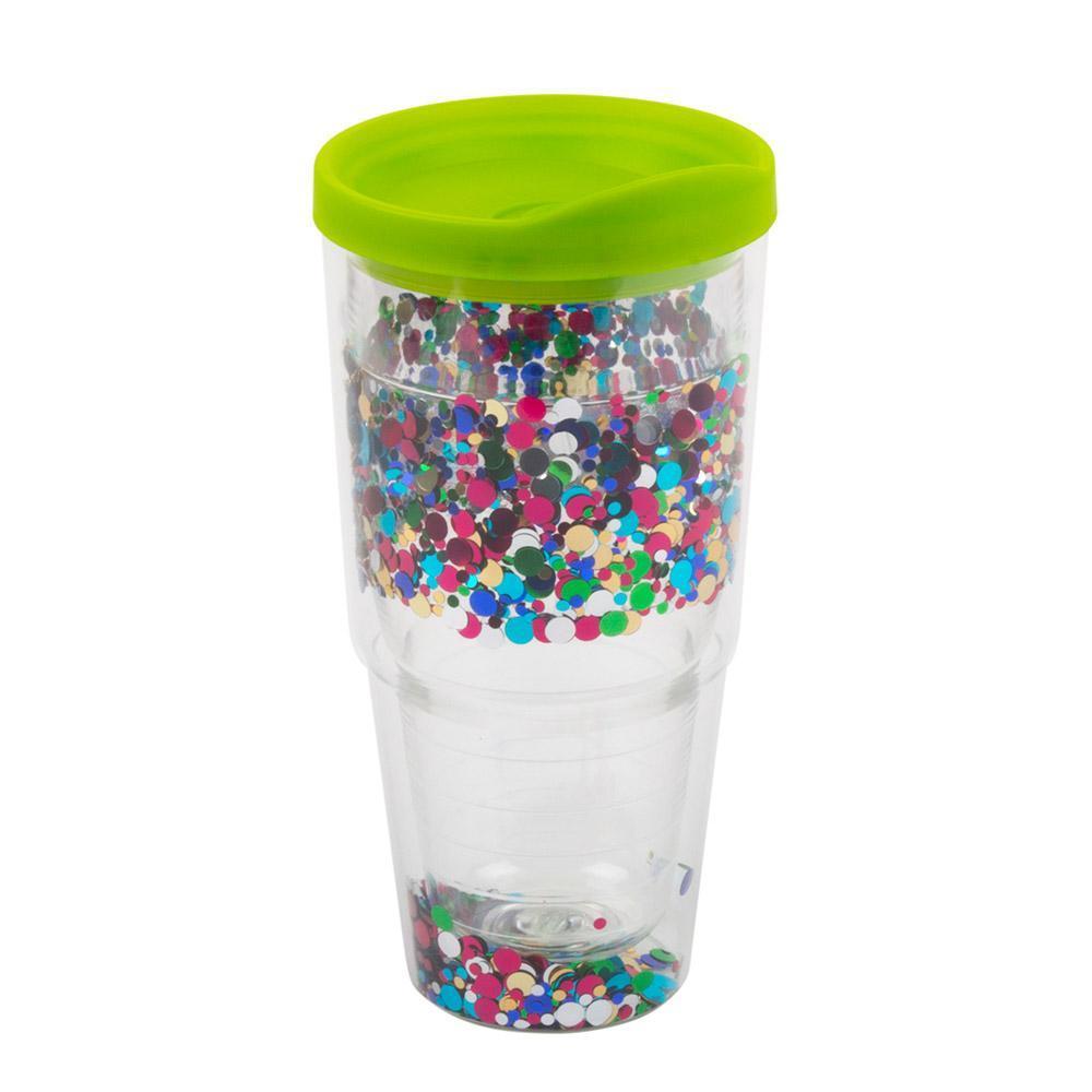 Confetti Tumbler with Lid