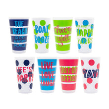 Load image into Gallery viewer, Front view of all of our Versed Tumblers
