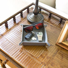 Load image into Gallery viewer, Valet tray placed on a console table carrying car keys and other men items 
