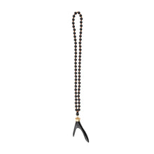 Load image into Gallery viewer, Front view of our Black Wood Horn Necklace
