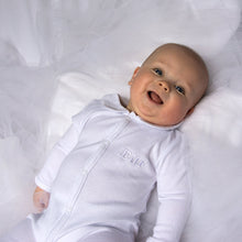 Load image into Gallery viewer, Homecoming Ruffle Onesie 0-6 Months
