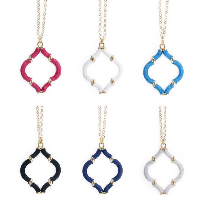 Collection of Wrapped Quatrefoil Necklace
