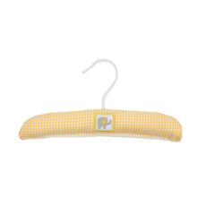 Load image into Gallery viewer, Front view of our Yellow Elephant Smocked Hanger
