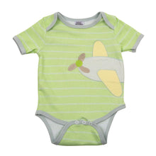 Load image into Gallery viewer, Front of the airplane baby onesie
