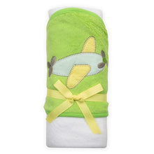 Load image into Gallery viewer, Wrapped hooded towel tied with a bow
