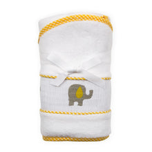Load image into Gallery viewer, Yellow Elephant Smocked Hooded Towel
