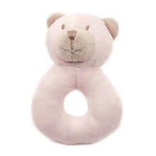Load image into Gallery viewer, Pink Bear Plush Rattle
