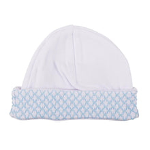Load image into Gallery viewer, Blue Smocked Beanie

