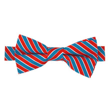 Load image into Gallery viewer, Our Red &amp; Navy Pattern Bow Tie
