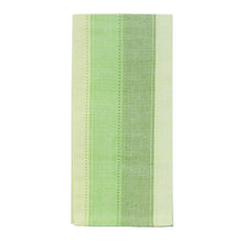Load image into Gallery viewer, Green Holiday Ombre Stripe Dish Towel
