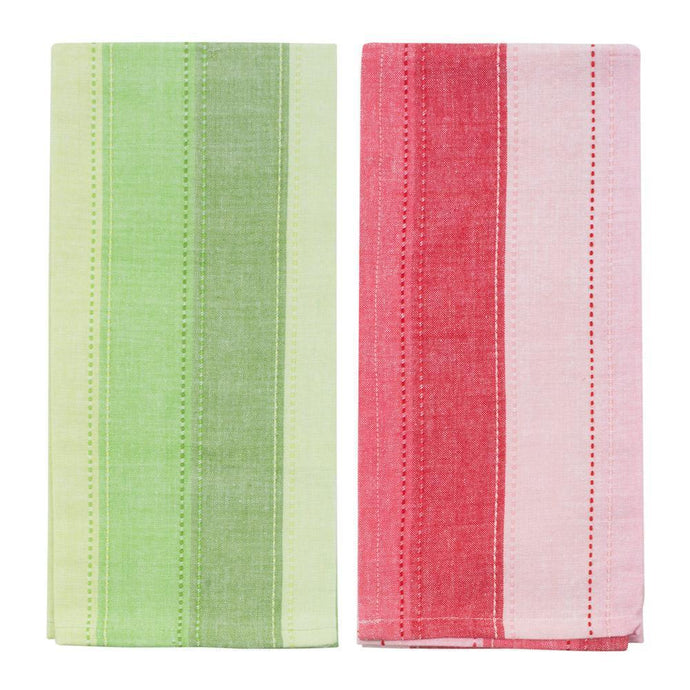 Holiday Ombre Stripe Dish Towels