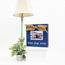 Load image into Gallery viewer, Lifestyle view of our &quot;Best Dog Ever&quot; Square Box Frame
