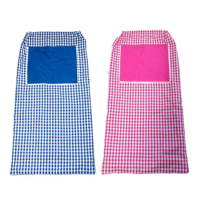 Pink and Blue Gingham Laundry Bag