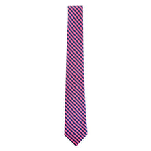 Load image into Gallery viewer, Red and navy stripe neck tie
