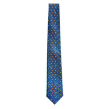 Load image into Gallery viewer, Navy neck tie with shotgun shell pattern
