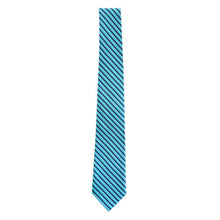 Load image into Gallery viewer, Turquoise and navy neck tie
